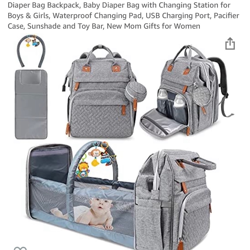 Diaper baby backpack